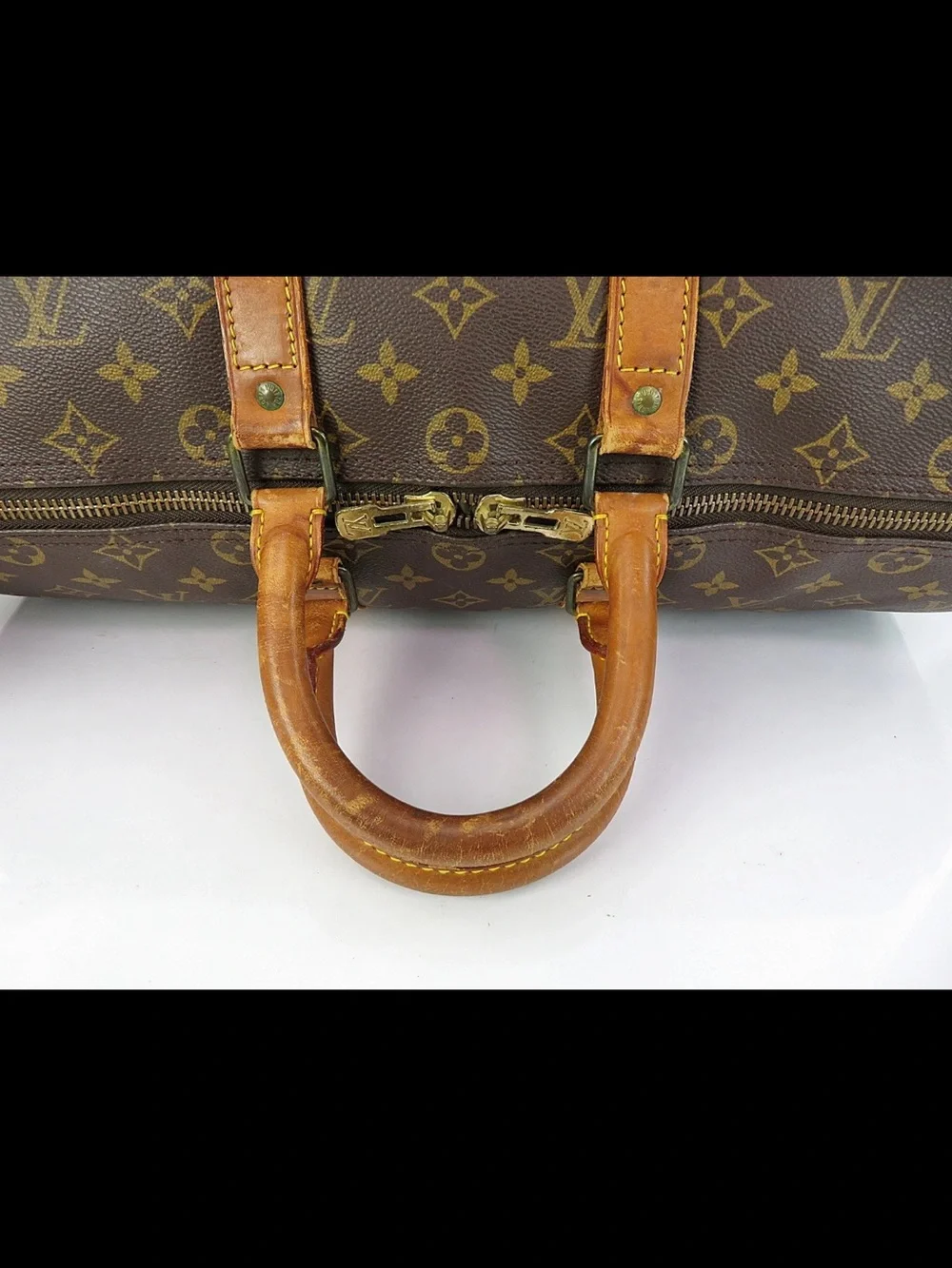 Louis Vuitton Brown Monogram Keepall Duffle Bag